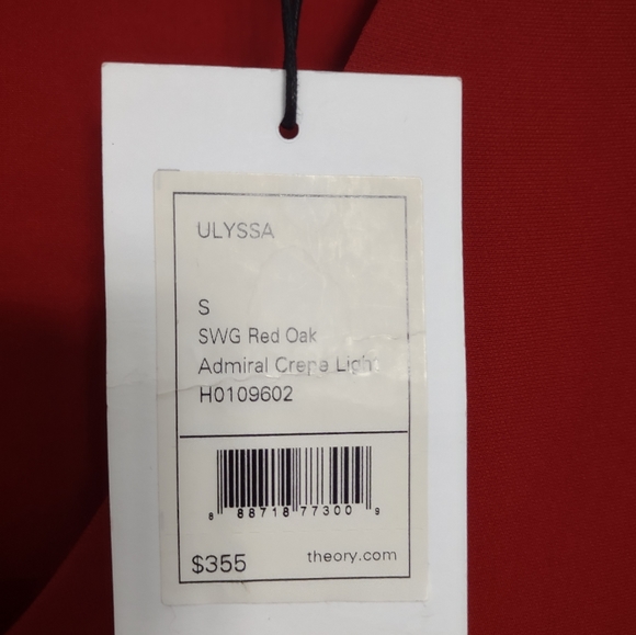 Theory Ulyssa Admiral Crepe Light V-Neck Shift Dress - Picture 3 of 7